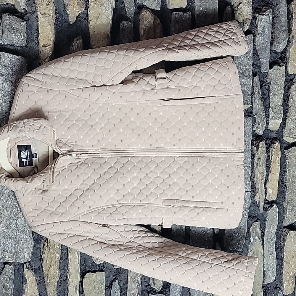 B MOSS coat Collection Cream Quilted Women's Jacket Small